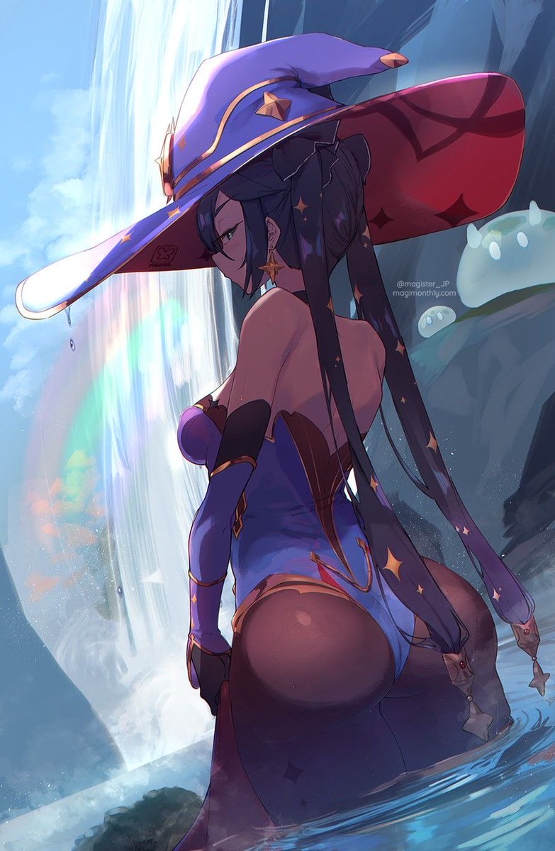 LoveMegistus's tweet image. (POV: You pushed Mona into the river, now she’s angry.)

‘Ugh! Great, now I’m soaked. I’m never travelling with you again!’