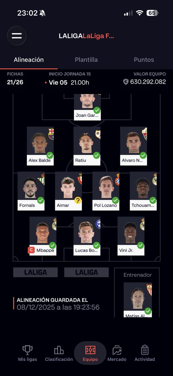 Algúna venga? Cambios? En el banquillo tengo a Bergstrom, Chavarría, Abel Bretones, Javi Rodriguez, Pacheco, Héctor Fort, Isco, Gorrotxa. Estoy pujando por Muriqi, Brais, Catena. <a href="/JornadaPerfecta/">JORNADA PERFECTA</a>