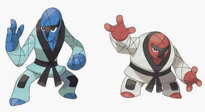 Firstly, Keldeo is a Pokemon that was introduced almost 13 years ago, not "Now", and secondly, here are some of the other fighting types which were introduced in that same generation, who obviously `LOOK' like their typing
