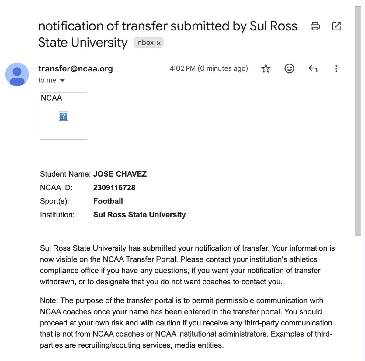 Chavez_890's tweet photo. Officially in the NCAA transfer portal‼️D2 Transfer 
(Sul Ross State)  6’4 310 lbs Offensive lineman  #72
Can play both sides of the offensive line https://t.co/SD0WqvtsXb