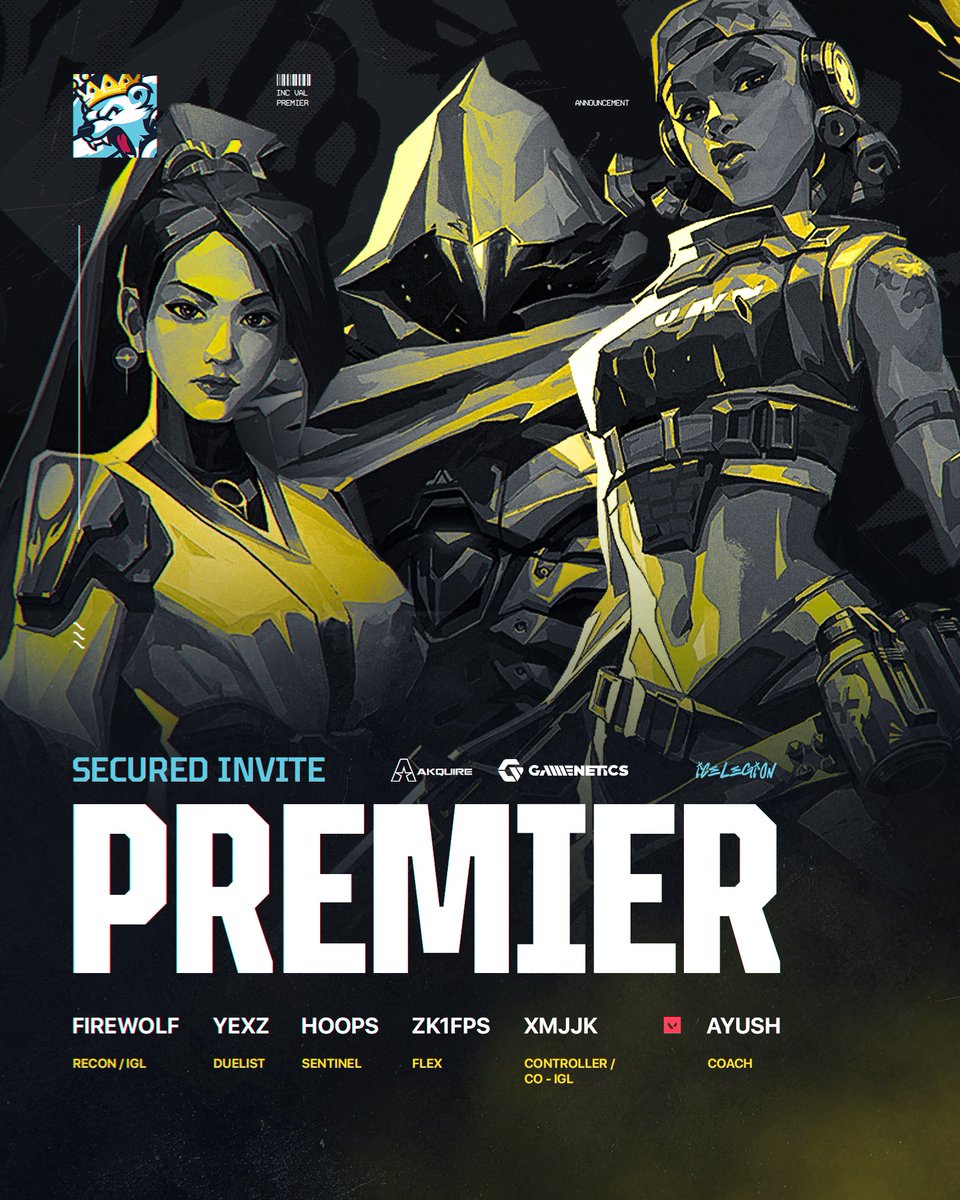 The boys got the invite to premier!!! Time to lock in &amp; go polar!! 

<a href="/Firewolf145/">Dakota</a> 
<a href="/HoopsVal/">hoops</a> 
<a href="/Yexz_VAL/">Yexz</a> 
<a href="/zK1fps/">zK1</a> 
<a href="/xmjjk_/">THUG XMJ</a> 
<a href="/Ayushvlr/">Ayush</a> 

#IceLegion❄️🐻‍❄️