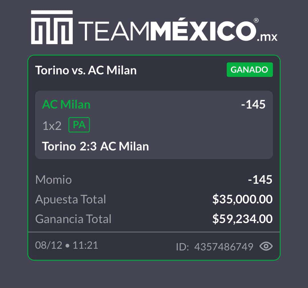 iluminatipick's tweet photo. Que pedazo de remontada nos acaba de regalar el Milán 🔥

Empezando la semana con @EminitePicks_ cobrando un STAKE10 💸

Las cuotas están bajando, ya tenemos listo el SGP para NFL por aquí 👇
https://t.co/C2Jed5rEoR https://t.co/JvLGiCIIoT
