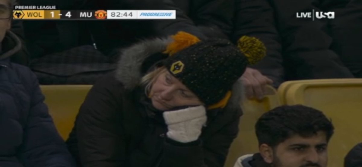 This wolves fan must be going through a lot