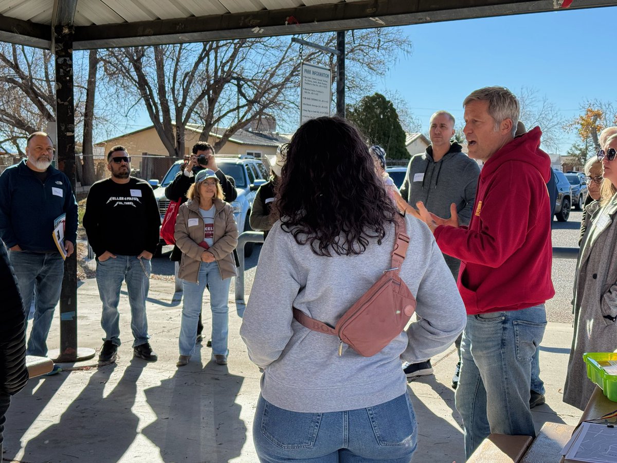 timkellernm's tweet photo. Huge gratitude to every volunteer who canvassed with us yesterday — this is how elections are won! 💛 With E-Day tomorrow, we’re taking this GOTV energy all the way to the finish line.
Every door, every call, every vote. Let’s do this, ABQ! 🌄🗳 #KeepKeller #DefendABQ #GOTV https://t.co/zCmDS3LT5N