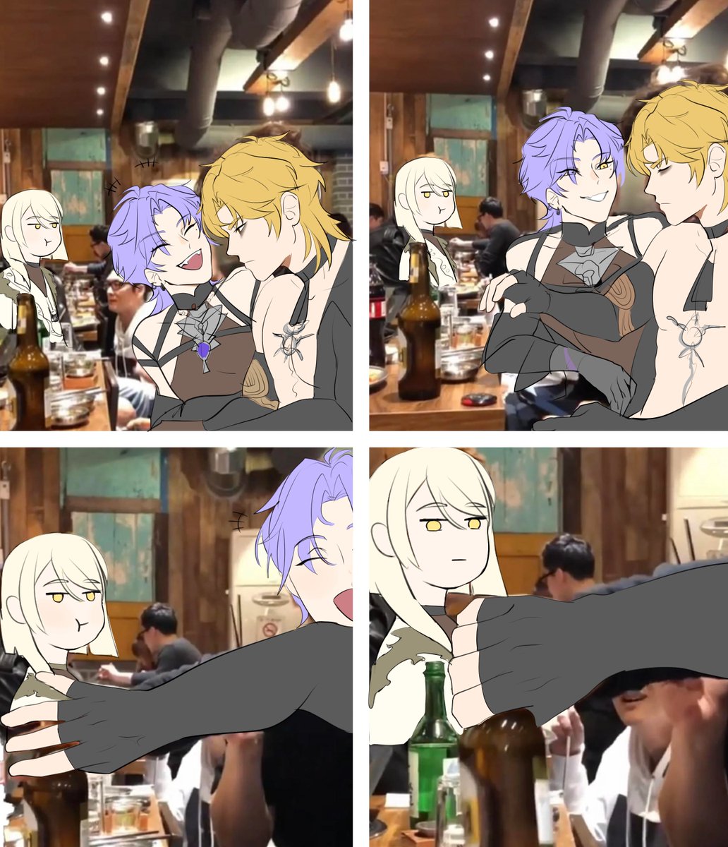 Neaselet's tweet photo. Summary of their past interactions, gotta love Huey for his nonchalance
#NUcarnival https://t.co/2VUnp4leXN