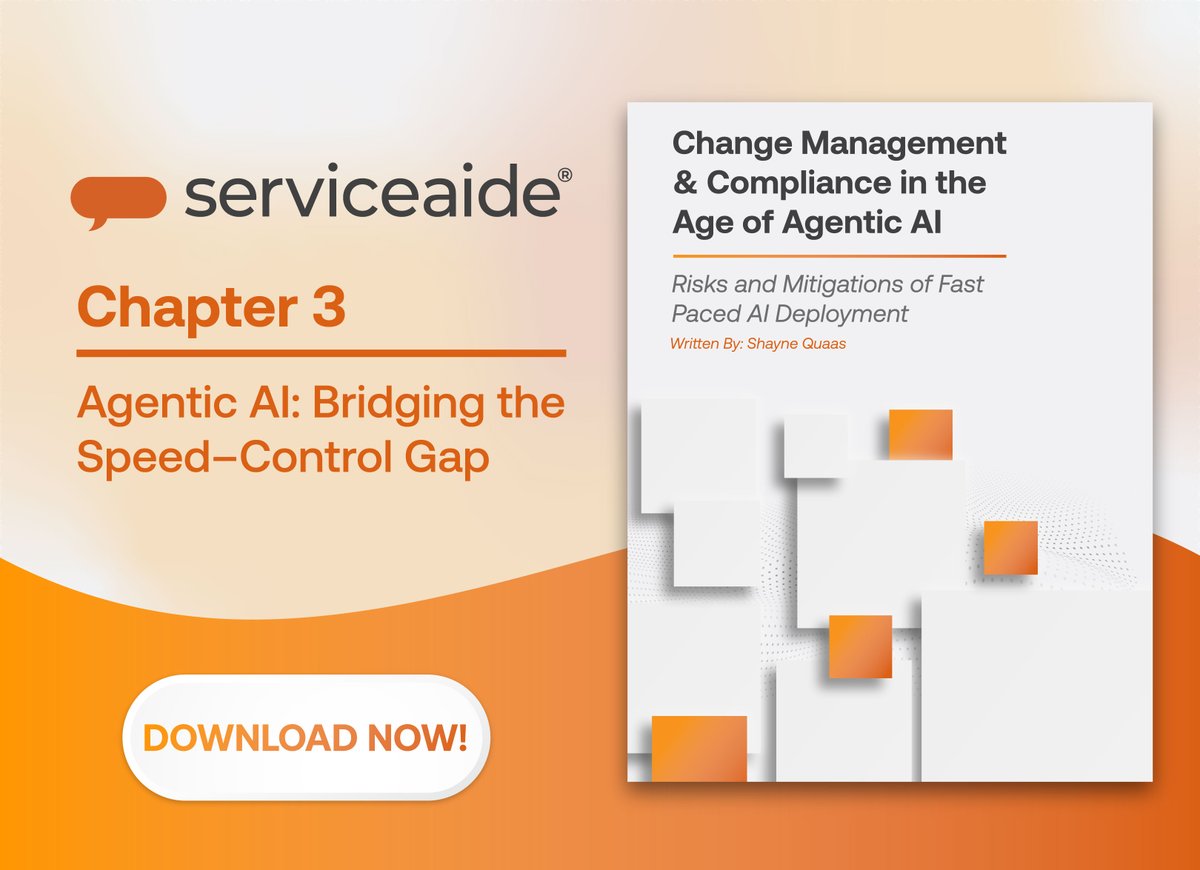 Our latest eBook, Change Management &amp; Compliance in the Age of Agentic AI, breaks down how organizations can stay in control while accelerating innovation.

🔎 In Chapter 3, you’ll discover:
• What Agentic AI really is (and why it matters)
• Why AI systems need AI governance to