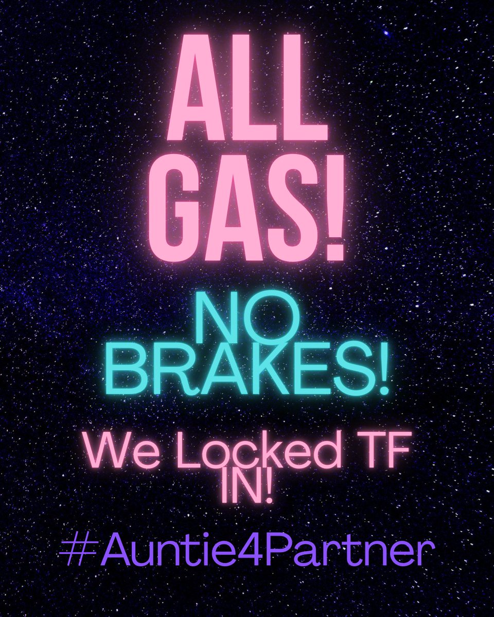 Hey y'all,

I'm going live at around 6pm est. Chatting, Rivaling and Fortniting!
We are on a Partner Push and Raids are definitely welcome. I would love to meet you and your communities! 

It's ALL GAS, NO BRAKES AND WE LOCKED TF IN!!!! 

See you there! 

Twitch.tv/AuntieMVK