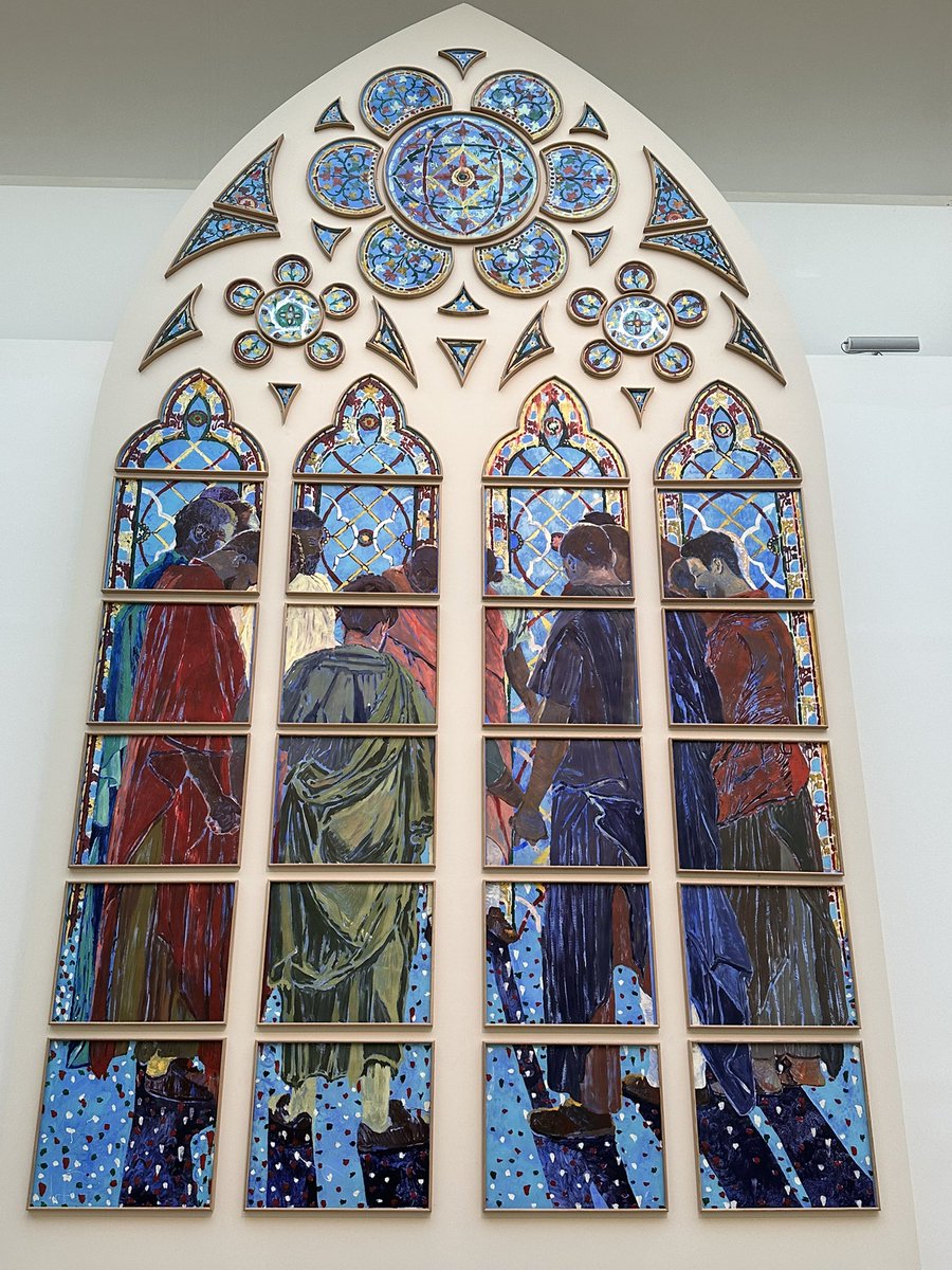 CerfiaFR's tweet image. 🇫🇷⛪️ FLASH | Les futurs vitraux de Notre-Dame de Paris, réalisés par l’artiste Claire Tabouret, sont présentés au public au Grand Palais avant d'être installés fin 2026.