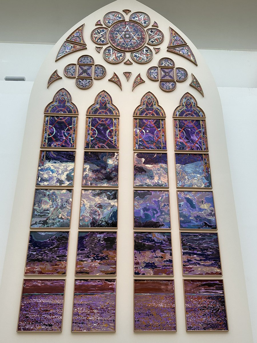 CerfiaFR's tweet image. 🇫🇷⛪️ FLASH | Les futurs vitraux de Notre-Dame de Paris, réalisés par l’artiste Claire Tabouret, sont présentés au public au Grand Palais avant d'être installés fin 2026.