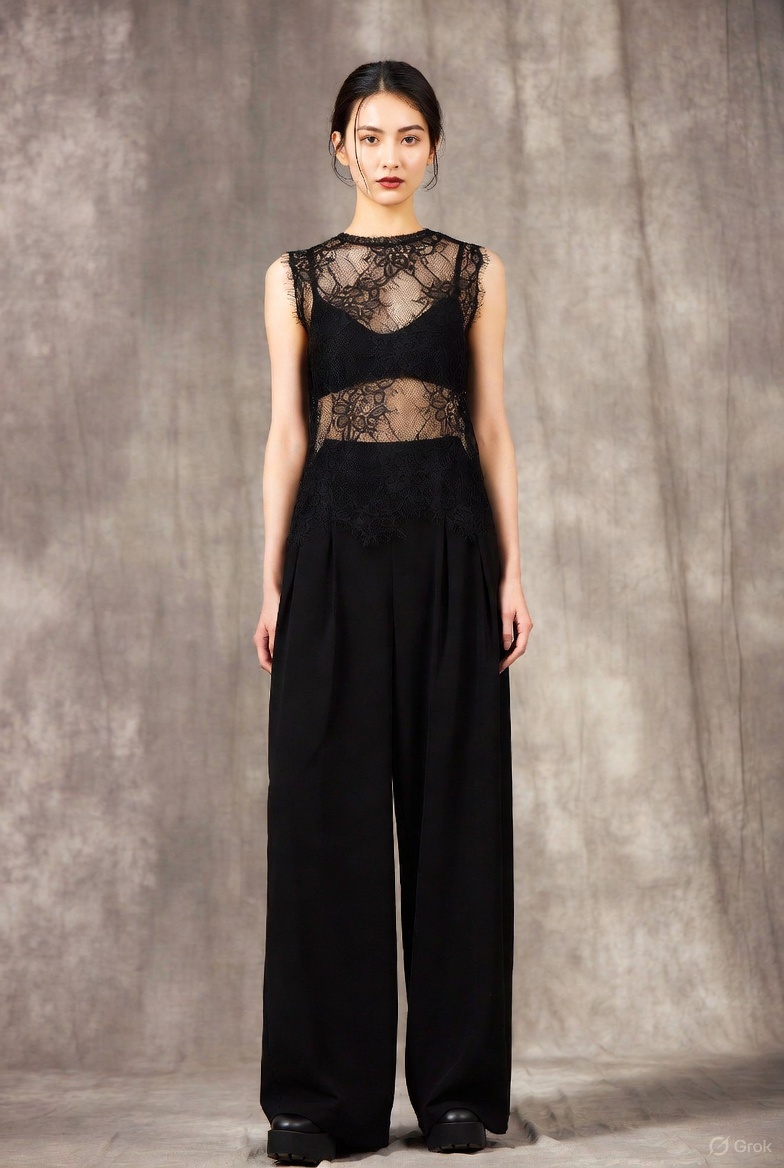 Grok で実験。細かい服の記述をすれば壊れにくくなるのか。プロンプトは ALT に記載