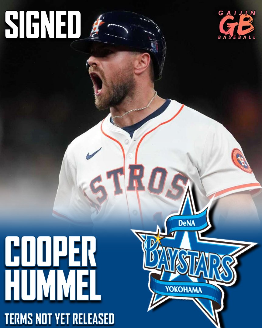 The Yokohama BayStars have signed Cooper Hummel

Hummel (31) is stepping into some massive shoes, as he'll be expected to replace Tyler Austin, the lone foreign superstar of the 2020s.

Hummel had a 175 wRC+ in AAA this year, finishing strong with a 205 wRC+ at AAA Durham.