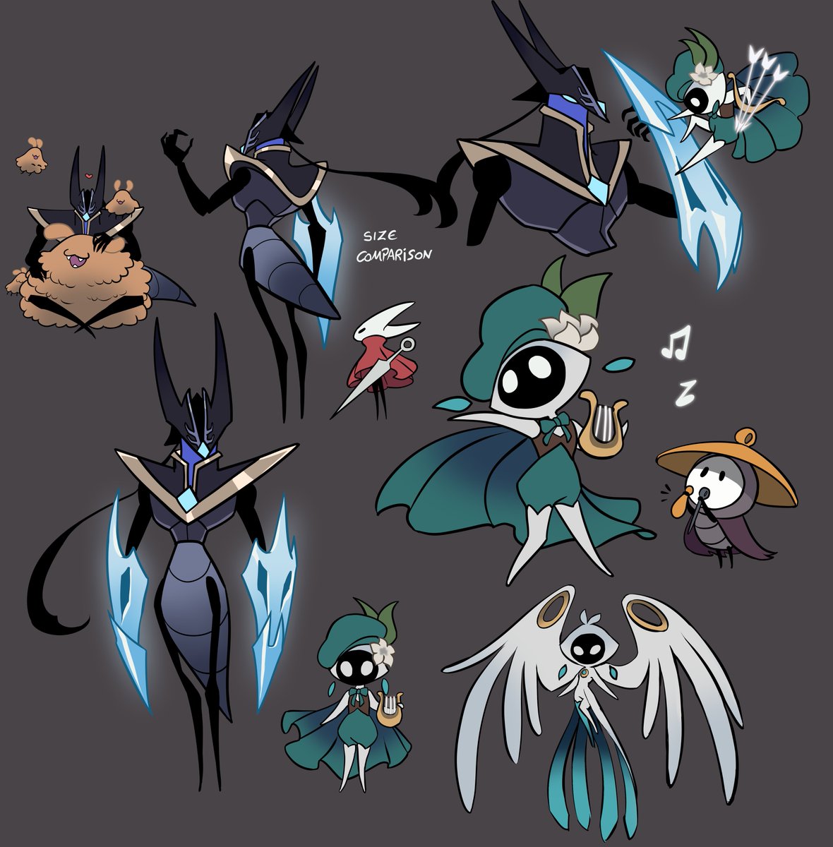 PanchyAndMaggi's tweet image. abyss herald y Venti a lo Silksong