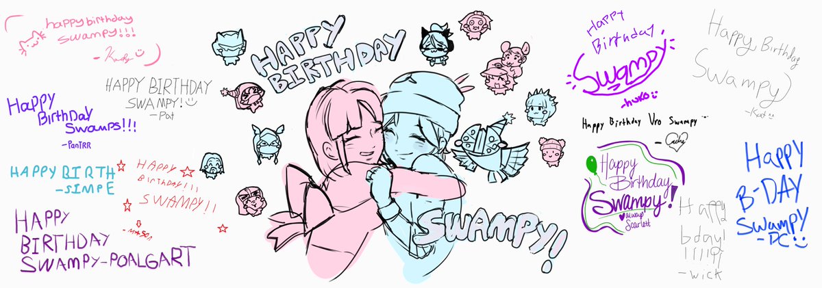 Earlier today, my friend Kody surprised me with this awesome art of us and our group!! It's signed by most of the people I hung with this year and it's awesome :D 💜