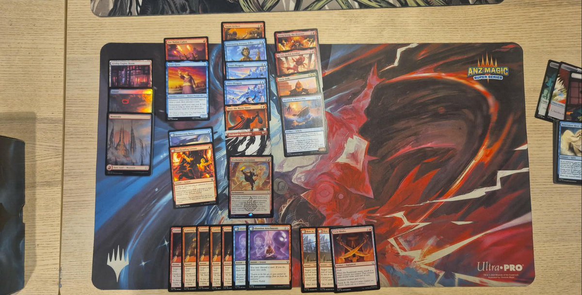 I landed back in Sydney after 3 big exhausting days interstate playing competitive Magic.

So of course I jumped straight back into the draft pods, and got a nice 3-0 🏆 with 5 Cunning Maneuvre and 15 lands 👌