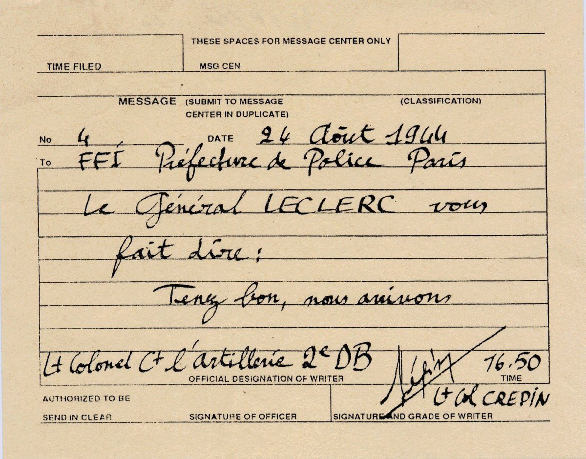 Avant d'être un slogan du FN, c'est ce que disait le général Leclerc pendant la libération.

On rappelle que Paul Vannier est prof d'histoire. Ne pas connaître une référence historique de gauche, c'est grave...