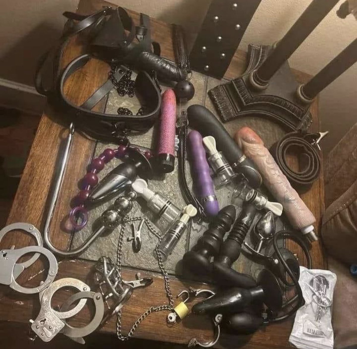 Goddess here with all kinds of toys 🥶💦🍑🍑 #sissycaptions #bdsmِ #slave #dominate