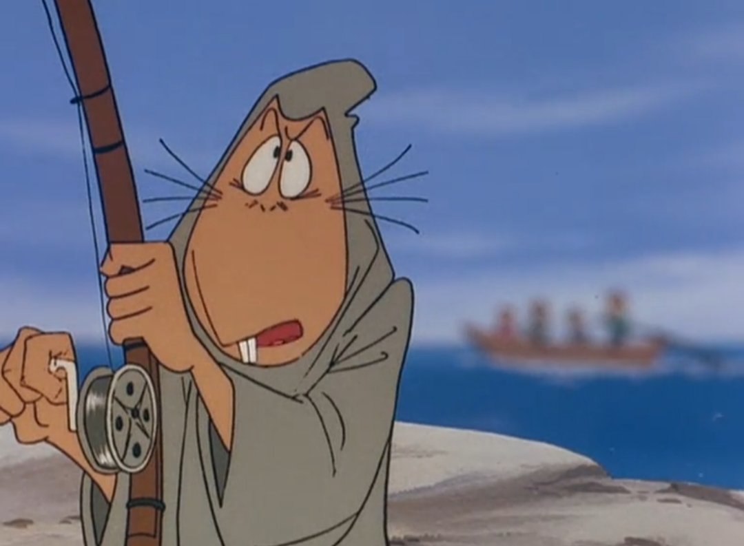 牛鬼岩で平然と釣りする度胸よ…ねずみ男氏、強者の風格ある。 #ゲゲゲ