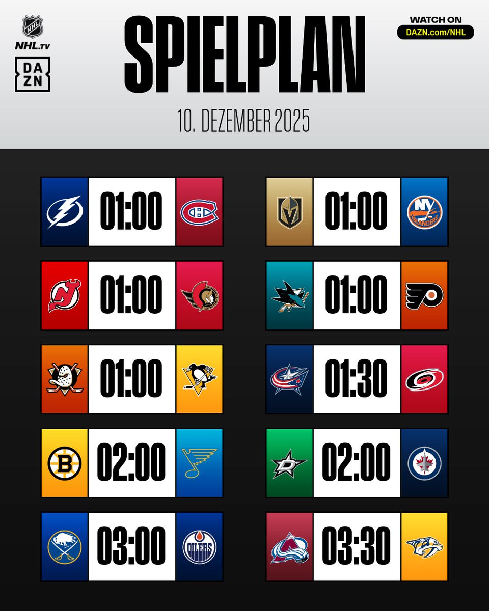 So geht es heute Nacht weiter! 🤩 

🔝 Folgt uns jetzt auf WhatsApp ➡️ spr.ly/6180AvIhs