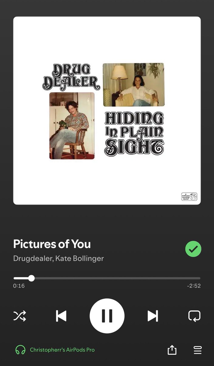 Designmojo's tweet image. #NowPlaying @drugdealerband x Kate Bollinger / Pictures of You