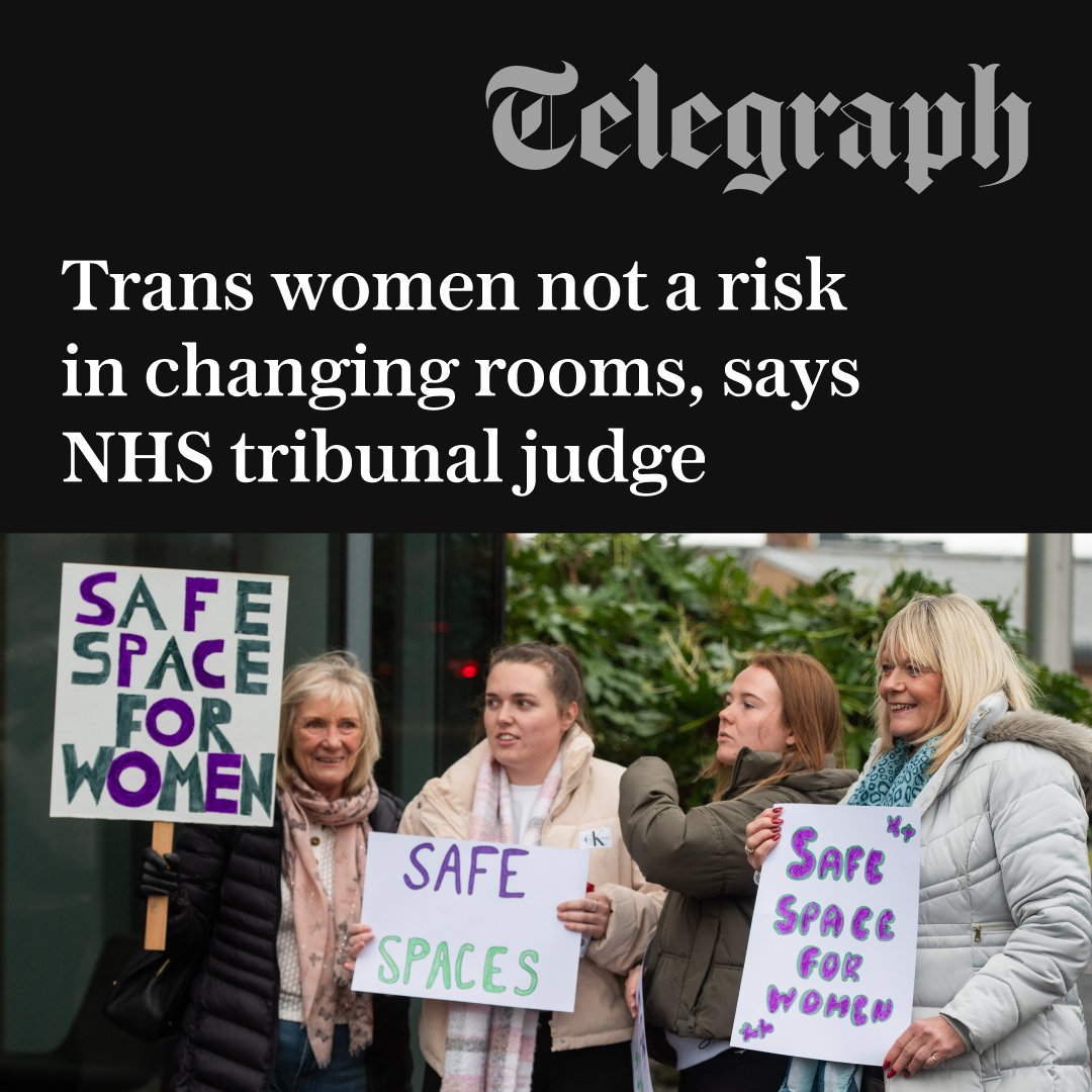 Telegraph's tweet image. A transgender doctor’s use of a female hospital changing room was not “inherently unlawful”, a tribunal has found, despite the Supreme Court ruling on the definition of a woman.

Read more here ⤵️
telegraph.co.uk/news/2025/12/0…