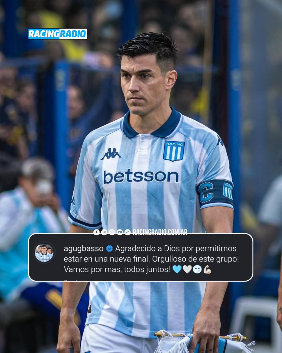 ✍️ "AGRADECIDO A DÍOS POR PERMITIRNOS ESTAR EN UNA NUEVA FINAL. ORGULLOSO DE ESTE GRUPO. VAMOS POR MÁS, TODOS JUNTOS".

👉 El mensaje de Agustín García Basso en su cuenta de Instagram.