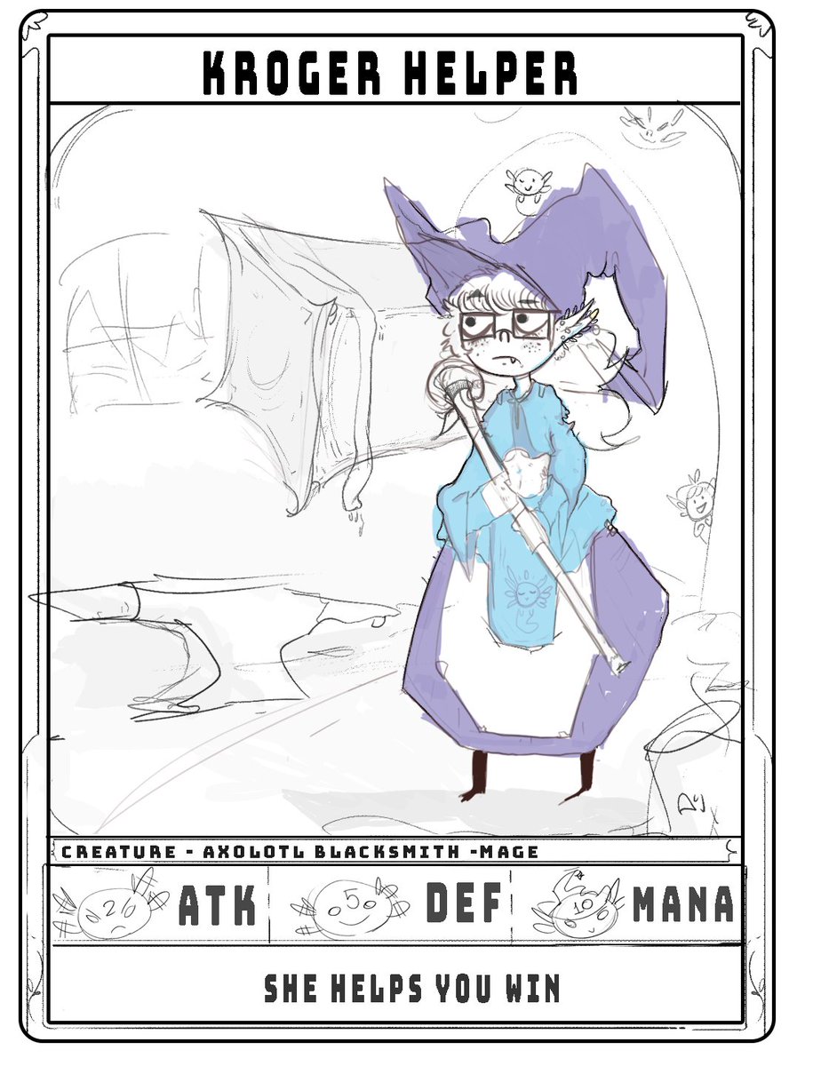 Kroger Helper, card idea
sketch for possible UI design