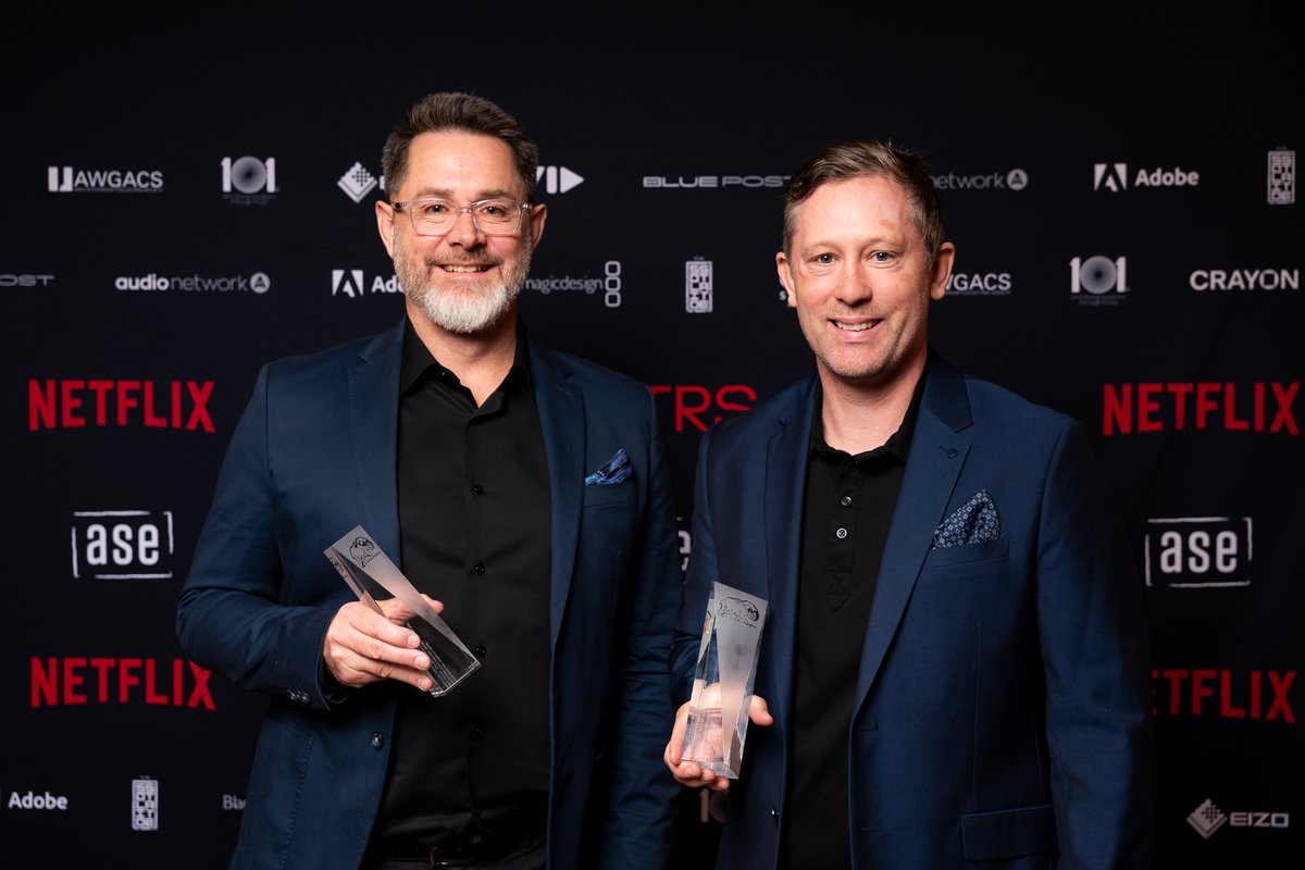 🏆 Awards news: Tales From Outer Suburbia has won an Ellie Award!

A huge congratulations to Editors Adam Rainford and Jonathan Tappin who received the “AWGACS Award for Best Editing in Children’s Entertainment” for Episode 3 “Distant Rain” over the weekend. 🎉

📸 Julia Firak