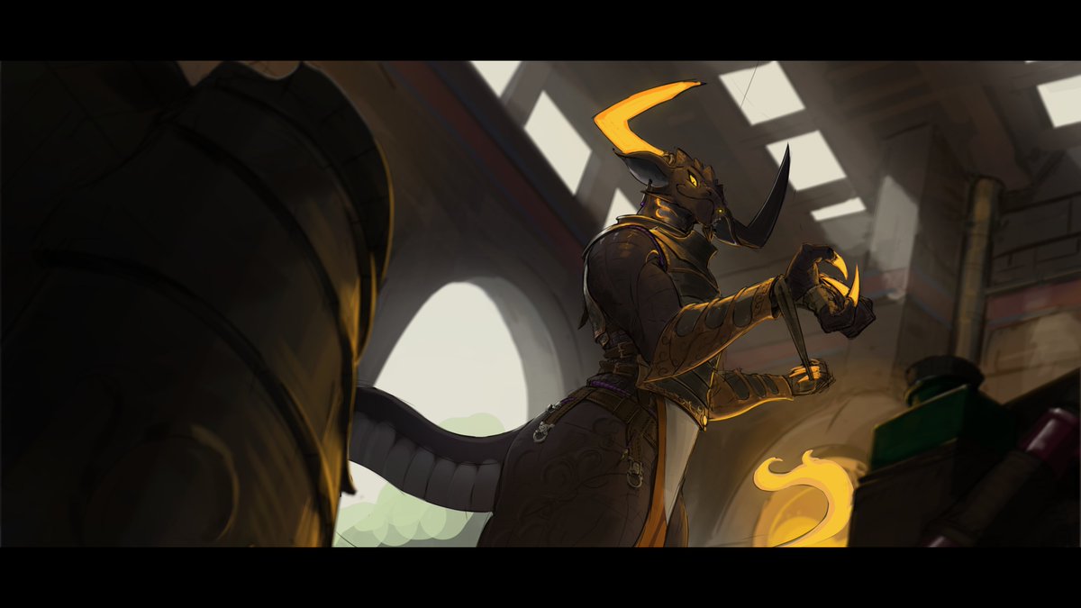 War smith armouring up 
art exchange with <a href="/echo_fey/">Echofey</a>  it has bin almost year hens I draw her.