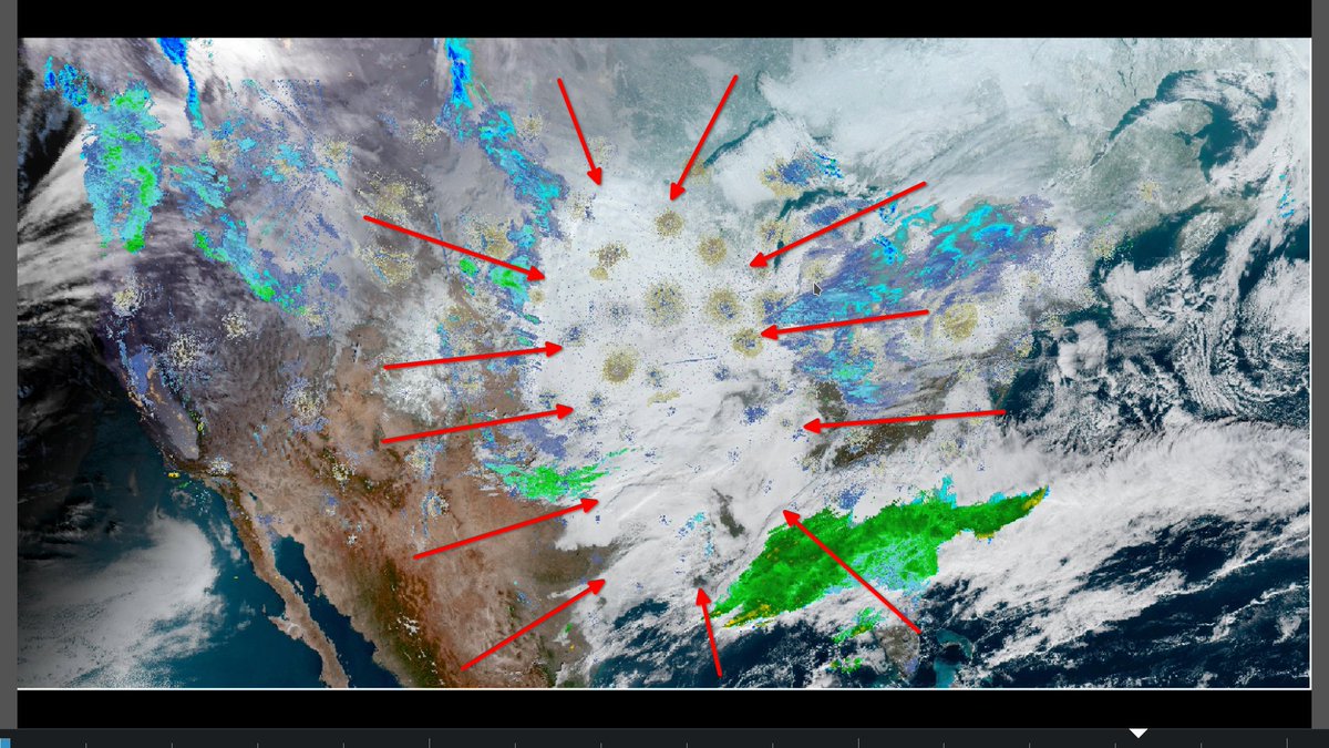 I've got four different sources of 📡Radar, here, so there is no margin of error. This is over a thousand miles of clouds THAT DON"T SHOW UP ON RADAR!!! Do you understand, yet? They trigger⚡️ precipitation when and where they want to. It's ALL controlled.