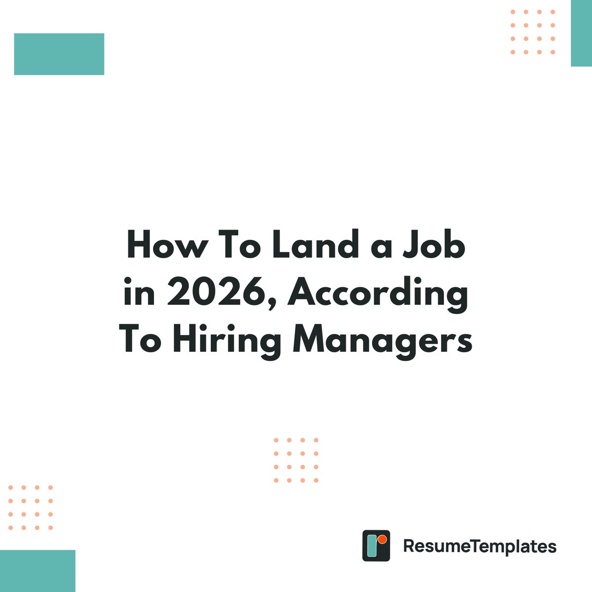 ResumeDesignHub's tweet photo. New ResumeTemplates data is in.
Hiring managers say three skills will define who gets hired in 2026: clear communication, professionalism, and adaptability.
Top rejection reasons: poor tone, missed details, weak problem-solving.
→ https://t.co/Zk0eXbI2wS https://t.co/GMLIi8g53E