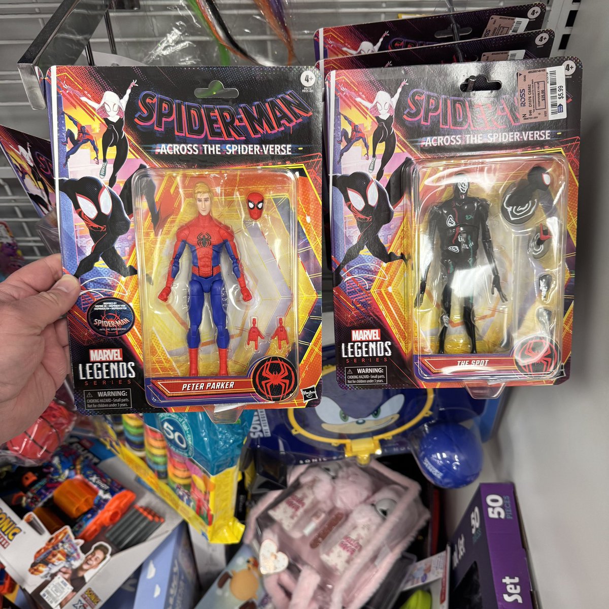 InPursuitofToys's tweet image. Found a couple $6 Marvel Legends Spider-Man Across the Spider-Verse figures at Ross in AZ. 

#marvellegends #spiderman #spidermanacrossthespiderverse #marvel #marvelcomics #actionfigures #rossdressforless #rossfinds #toycollector #toycommunity #inpursuitoftoys