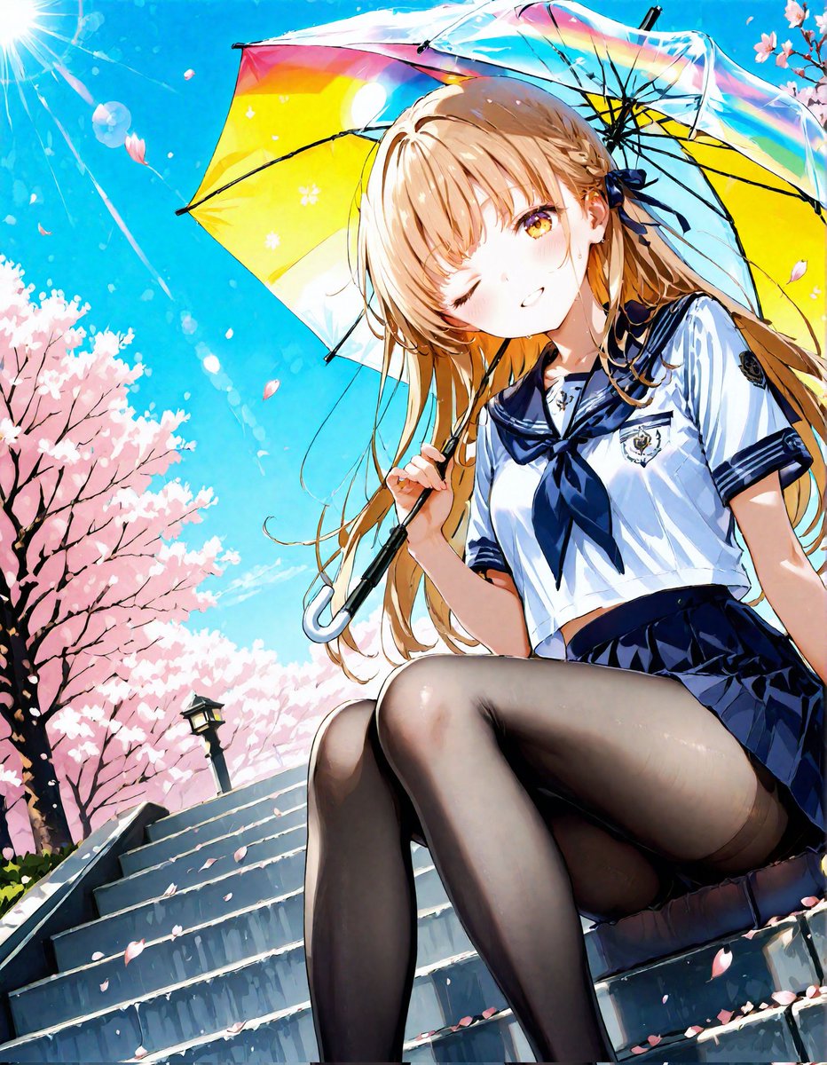 皆さん、こんこんにゃ～🦊🐱 櫻根島からの天使様です😆✨ #AIイラスト