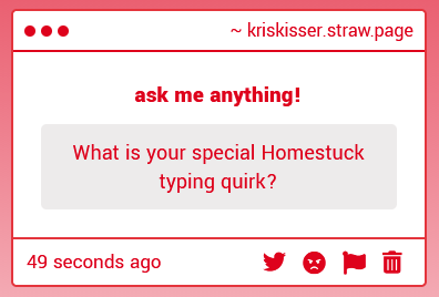 windsockgirl's tweet image. sometimes i use #Hashtags in the middle of my #EpicSentences. does that count? hehe

kriskisser.straw.page