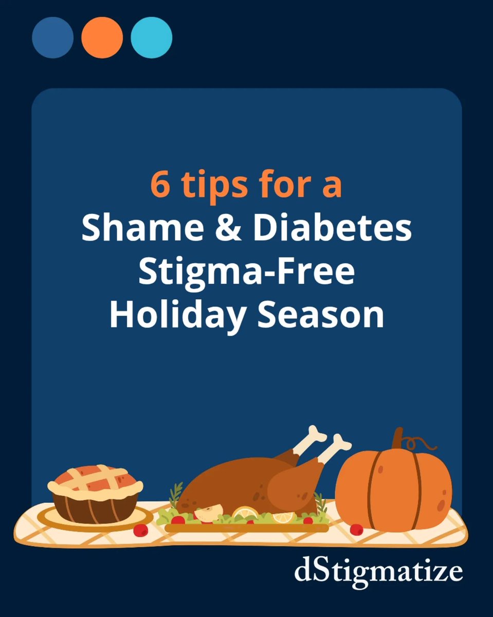 diaTribeNews's tweet photo. Worried about diabetes stigma and shame showing up unannounced at your holiday gatherings this year? We’ve been there. Find our helpful tips for navigating the stress of food-centric holidays here: https://t.co/hOGW1nSlQy
#dstigmatize #diabetesmanagement #t1d #t2d #holidays https://t.co/3WzdnzRLlF