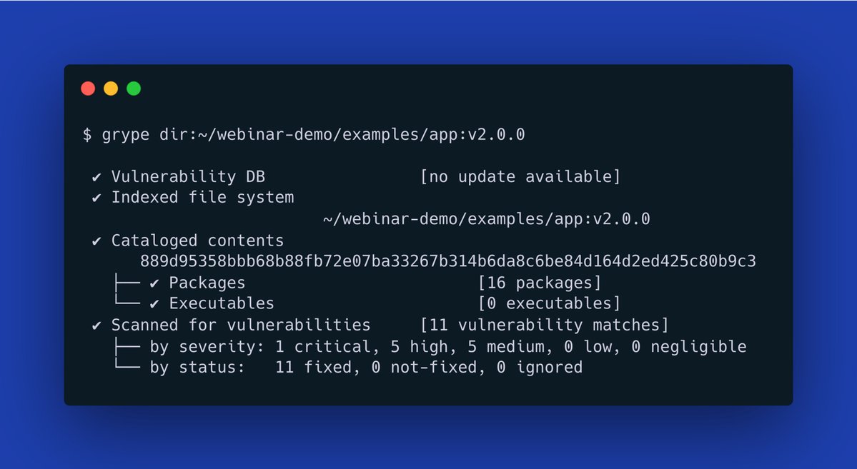 anchore's tweet image. Think of security as just another test in your dev suite. 🧪🔒 It&apos;s not just about finding bugs, it&apos;s about securing them before they escalate. ➡️ anchore.com/blog/modeling-… #DevSecOps #VulnerabilityScanning #SoftwareSupplyChainSecurity