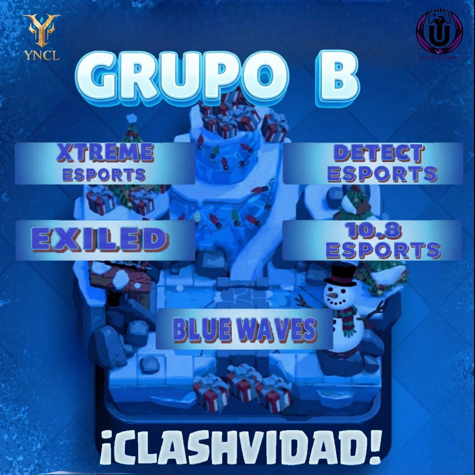 LeagueYncl's tweet image. Congelamiento táctico, velocidad explosiva y análisis quirúrgico.
Un grupo donde un mal ciclo es un regalo para el rival.
Aquí el meta se siente invernal, y los pushes llegan más fríos que un Hielo a Torre.
#YNCL #clashvidad25