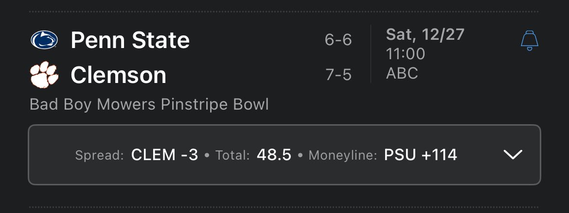 ECuzze20's tweet photo. Everyone’s preseason National Championship is still gonna happen, in the Bad Boy Mower Pinstripe Bowl https://t.co/gKDK5L2xKY