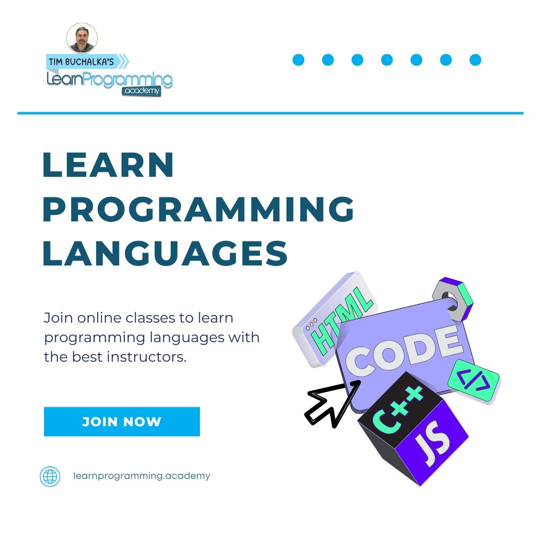 timbuchalka's tweet image. What You’ll Get:

✔ Step-by-step lessons designed for absolute beginners
✔ Clear explanations; no jargon, no confusion
✔ Real coding exercises to build your skills fast
✔ Instructors who have trained millions of students worldwide
✔ A community that supports your journey