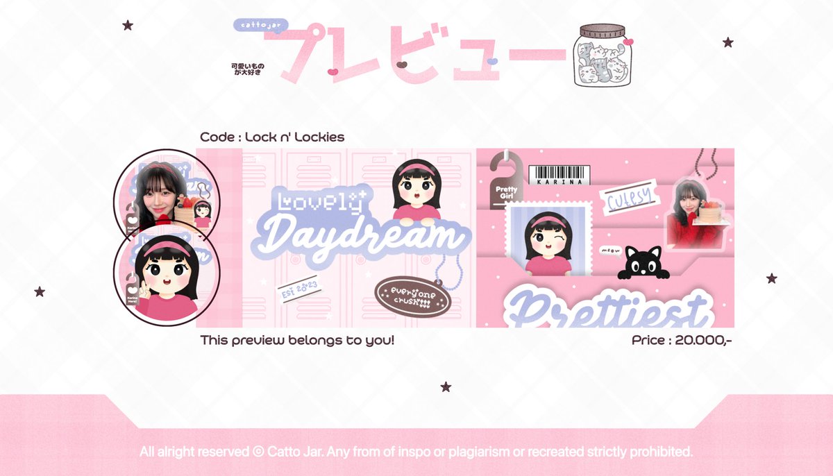 urgenciy's tweet photo. Help repost, please? Arigatou🐈

Hayii! Clay punya layout chibi ready stock rs karina aespa terbaru nih🫶🏼 harganya sudah tertera ya, don't worry inc FREE RETEXT💗

Do @ after dm ya catto(s)!

                                < taggie #zonauang > https://t.co/RbMQ9SzguV