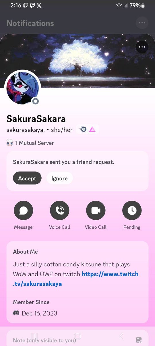 SakuraSakaya's tweet photo. I dont post often on twitter but theres a scam account going around with my name ( even though its misspelled) please dont fall for it &amp; report it if it messages you, thank youu~ https://t.co/w7Ov01vFDa