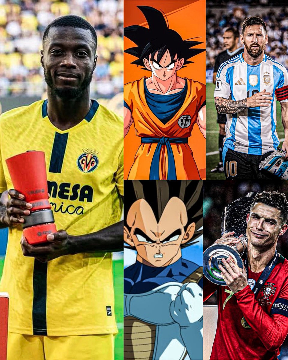 😅🗣️ La comparación de Nicolas Pépé, usando a Gokú y Vegeta para diferenciar a MESSI DE CRISTIANO RONALDO:

“¿Conoces Naruto o Dragon Ball Z? ¿Sabes quién es Vegeta? Él siempre hablaba así enojado, ¿y quién no hablaba? Gokú.

En Naruto, ¿quién hablaba? Sasuke. ¿Quién no hablaba?