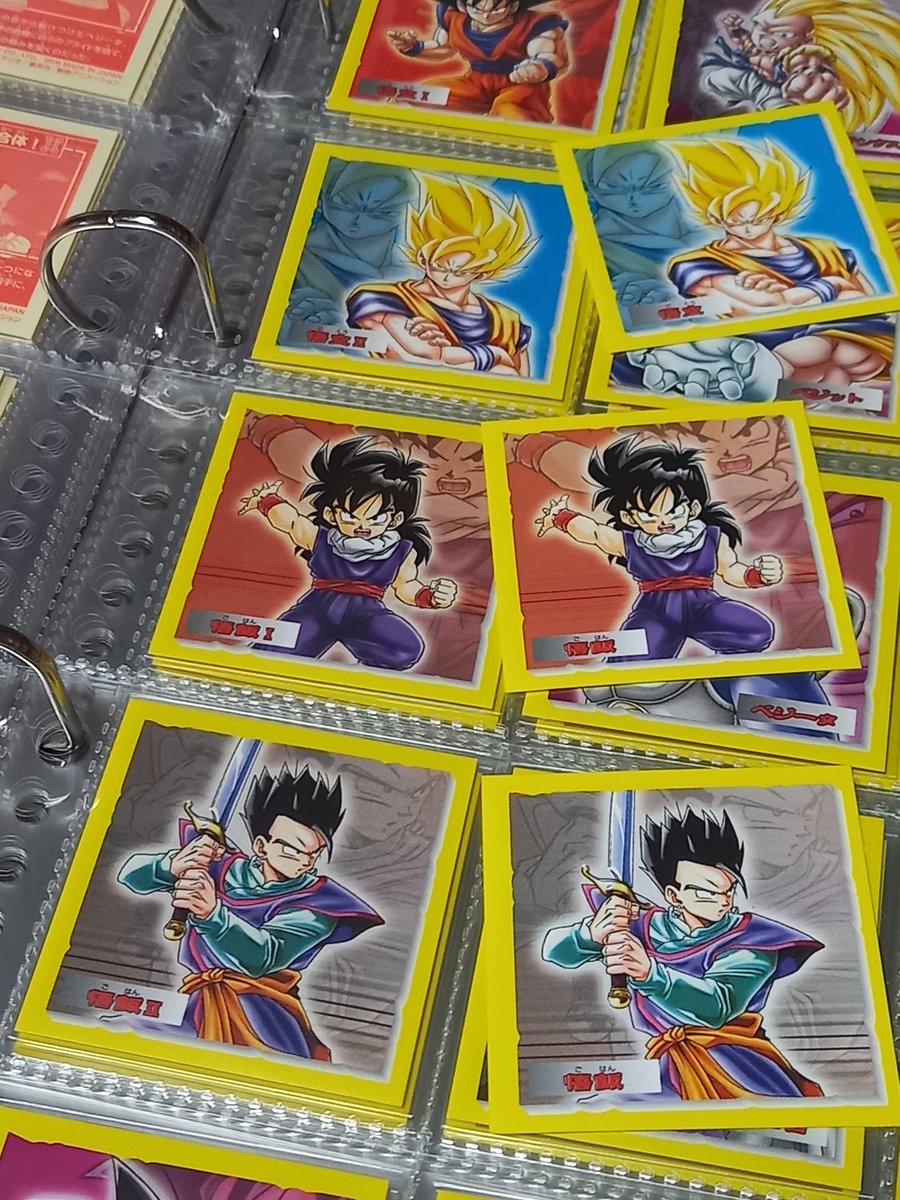 シールの整理中に気付いてしまった。 トップ製菓のドラゴンボールZ