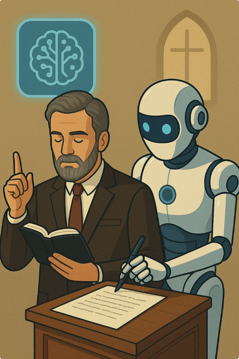 God has ordained preaching to be done by biblically qualified men. Preaching necessitates the active work of God's Holy Spirit. The text must saturate and impact the heart of the preacher before it can do the same for the hearer. Sermons written by AI are lifeless, flat and dead.