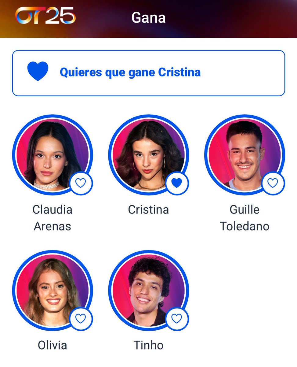 gilabertforsam's tweet photo. Para mí Cristina es OT, es la esencia, es tan fan y ha hecho un concurso tan bueno que para mí es la justa ganadora y para ella, ganar sería cerrar el círculo ❤️ https://t.co/r2Fxr3U4pv