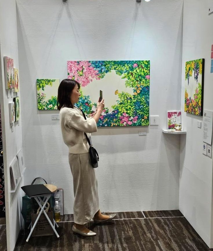 hayashi23tan's tweet photo. 紀陽銀行presents UNKNOWN ASIA 2025 ご来場頂きありがとうございました!皆さんとお話して自信を沢山もらい出会った作家さんは皆さん優しくて🍀学びが沢山あり参加して良かったです✨これからもコツコツがんばります☺️
@Unknown_Asia
#UNKNOWNASIA https://t.co/e1Vyf4FgpH