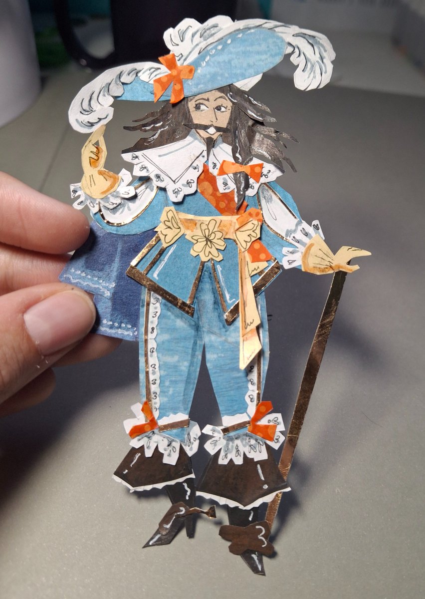 1630s guy made of cut paper