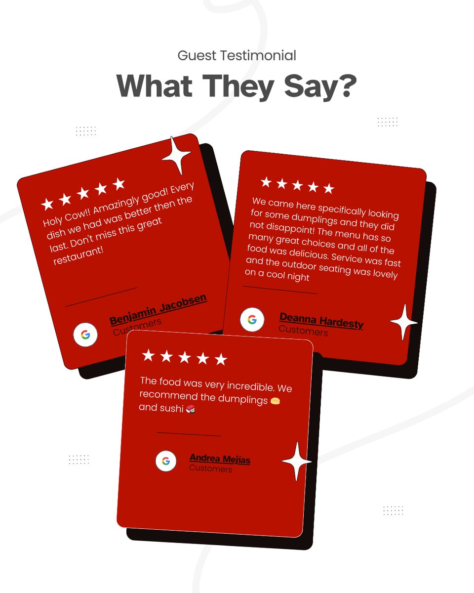 RedGingerDimSum's tweet image. 🌟 Your kind words mean the world to us!
 Thank you for your glowing 5-star review — it’s guests like you who make everything we do so rewarding. 🥰

#RedGingerAsheville #5StarExperience #DimSumLove #AshevilleEats #CustomerAppreciation