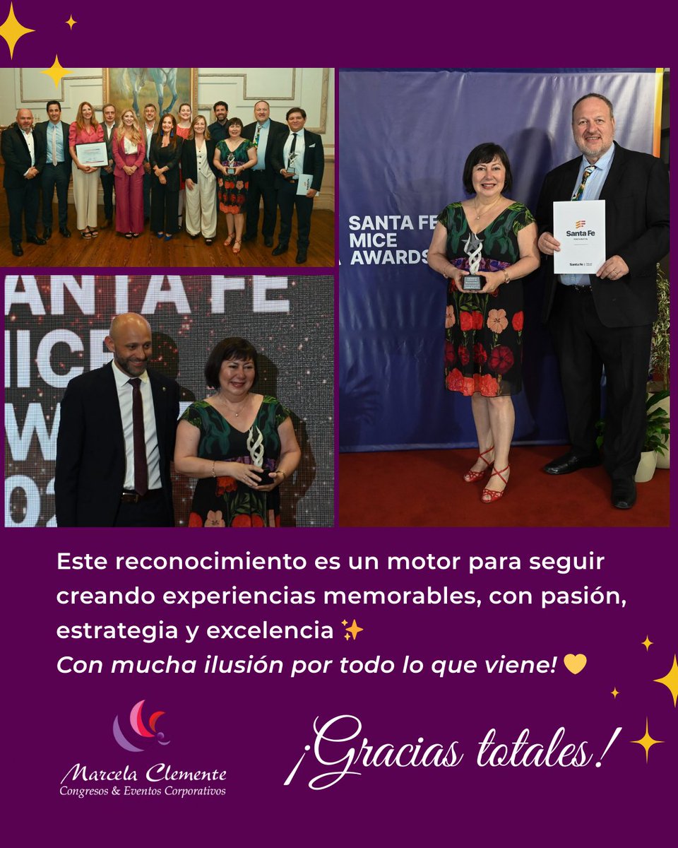 MarcelaClement's tweet photo. ✨ Reconocimiento que inspira ✨
Fui elegida Organizadora de Eventos del Año 2025 en los Santa Fe MICE Awards. Gracias a todos quienes hacen crecer esta industria cada día 🤍🏛️ #MICE #Eventos #SantaFeMICEAwards https://t.co/eJ45r5fZru