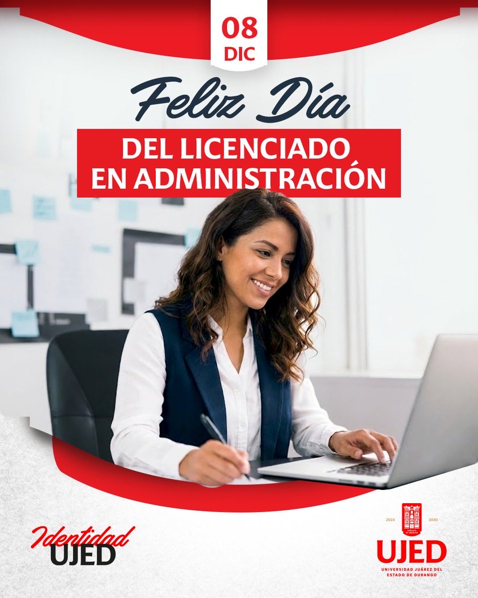 #UJEDTeFelicita ¡Muchas felicidades en el Día del #Administrador y la #Administradora! #IdentidadUJED