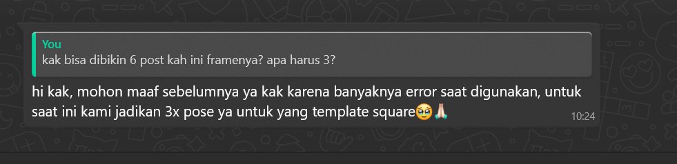 sadly snaplab gabisa 6x pose gais, nnti photoplace aku usahain bisa 6x pose yah